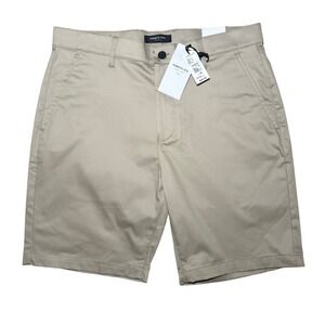 Kenneth Cole Minimalist Chino Shorts Stretch Flat Front Mens Size 34